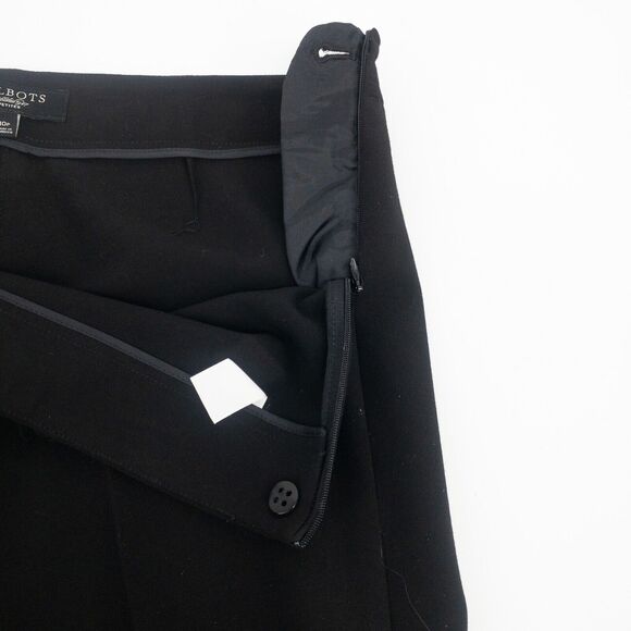 Talbots Petite Modern Black Ankle Pants 10P Timeless Workwear - Picture 8 of 8